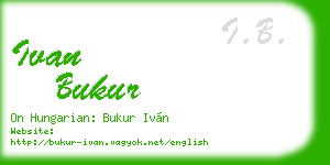ivan bukur business card