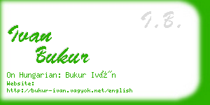 ivan bukur business card